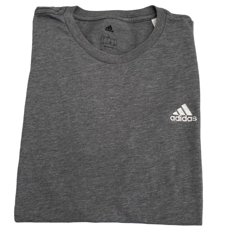 Nearly New! Adidas Gray Cotton Blend Short Sleeve Tee - Size Large
